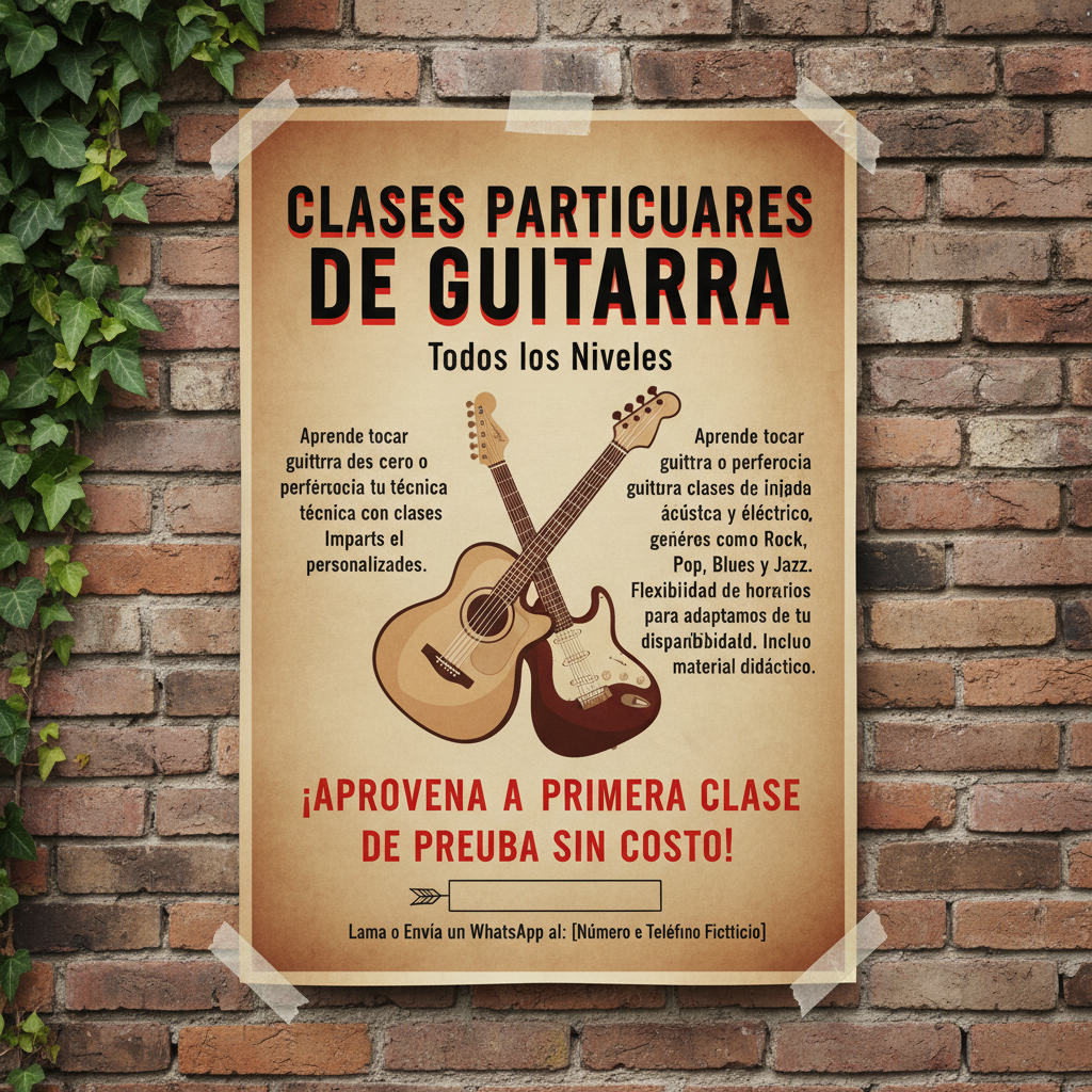 Clases Particulares de Guitarra - Todos los Niveles