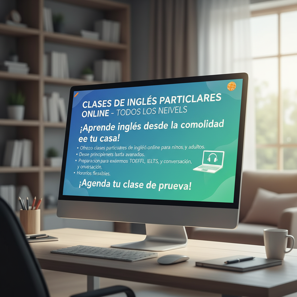Clases de Inglés Particulares Online - Todos los Niveles